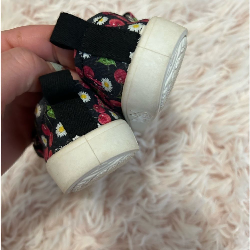 Blowfish Malibu Kids Verona Black Red Floral Cherry Bow Mary Jane Flats Baby 5 - Picture 10 of 10
